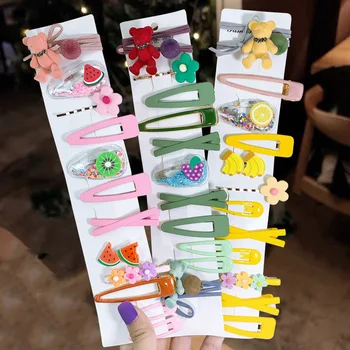 

1Set Kids Cartoon Barrettes lovely child Baby Hair Accessories Hairpins Korea Creativity BB Clip Styling Tools Girls Accessories
