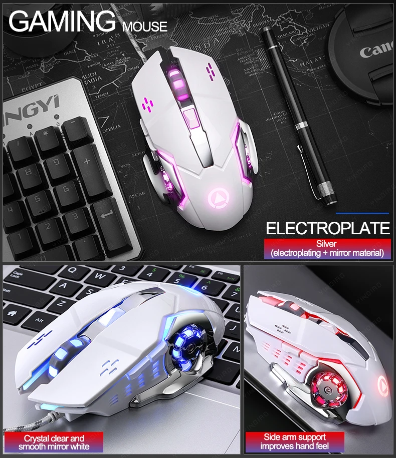 conjunto de teclado mouse para jogos headset mecânico com combos de fone de ouvido para pc gamer