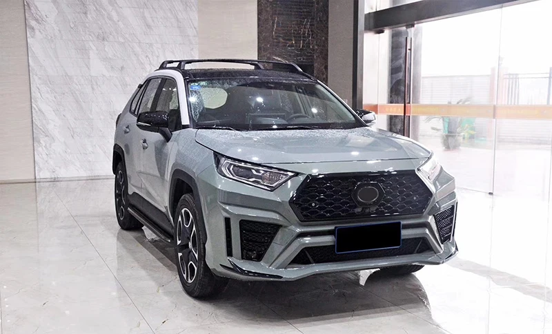 Для Toyota Rav4 Комплект кузова 2019 2020 передние и задние бамперы для нового rav4 боковая