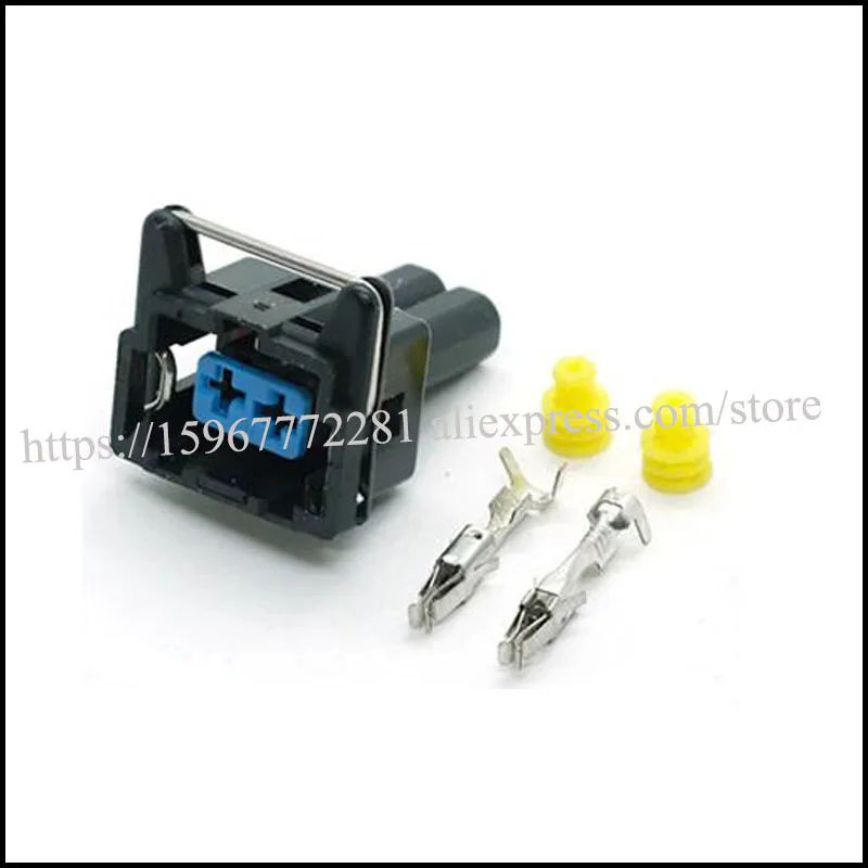 

100SET DJ7021F-3.5-21 male Connector Terminal plug connectors jacket auto Plug socket 2 way female Connector Fuse box