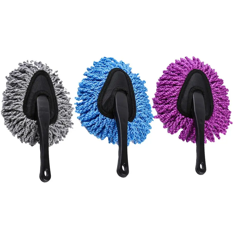 sky touch car duster microfiber portable dust long handle Clean Small Wax Brush Car Cleaning Brush Wax Trailers Sweep Car Mini Dust Duster Long Hand Nanometter Cotton Wax Dust Cleaning