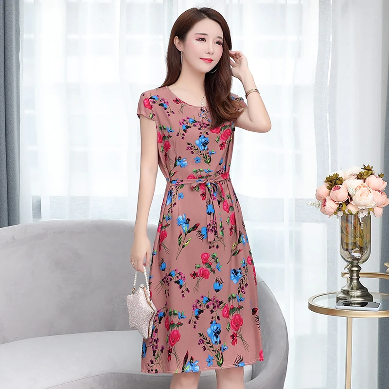 Винтажное летнее платье больших размеров платья Vestido печати Природный