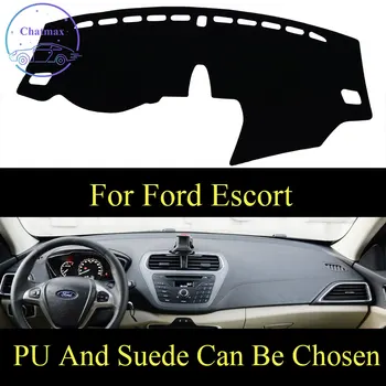 

For Ford Escort Dashboard Console Cover PU Leather Suede Protector Sunshield Pad