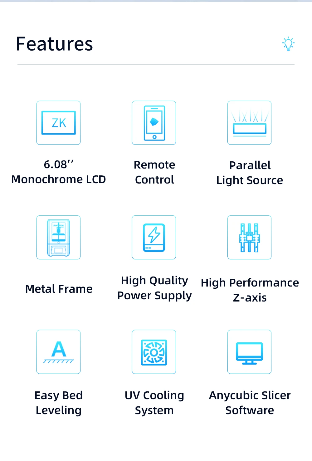 3d printer designs ANYCUBIC Photon Mono SE 3d Printer 2K Black White Screen UV Cooling System 3D Printer impresora LCD Metal Shell CNC industrial 3d printer