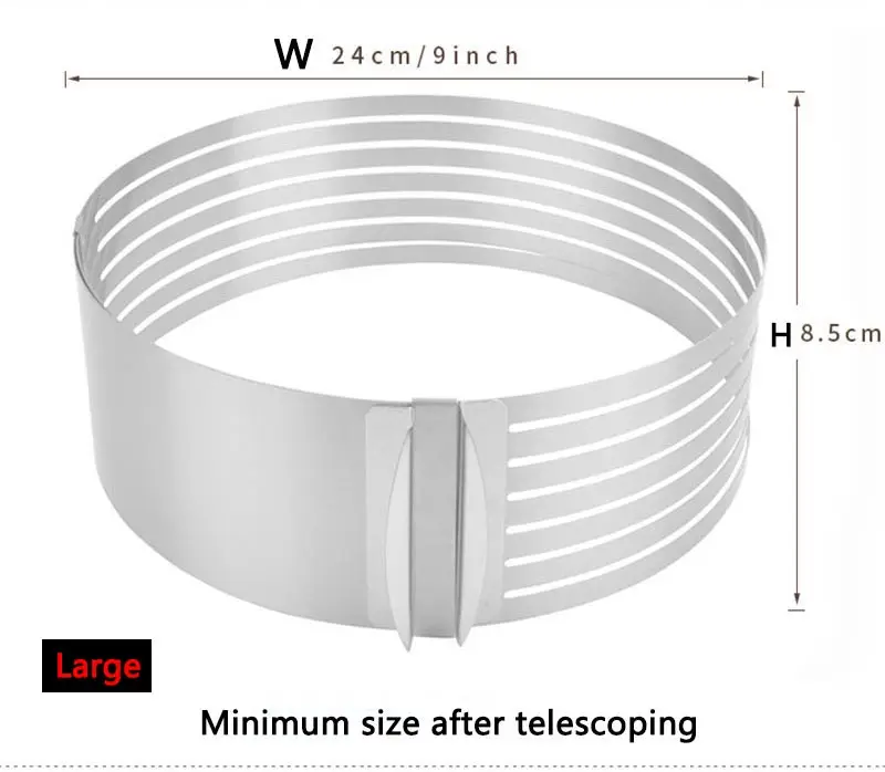 Нож для нарезки торта из нержавеющей стали 15-20 см/24-30 см Регулируемая Многослойная форма для торта DIY круглые инструменты для выпечки хлеба