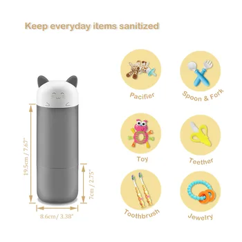 

Portable Baby Milk Warmer Heater Infant Feeding Bottle Warmer UV Sterilizer Toddler Travel Heated Capacity Can Be Large or Small