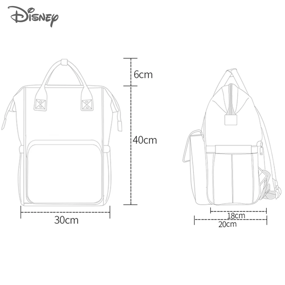 Рюкзак для подгузников от disney, сумка с USB изоляцией для бутылочек, сумка для подгузников с Минни, Микки, большая емкость, сумка для путешествий, Оксфорд, для кормления ребенка, сумка для мам