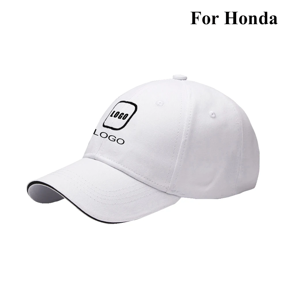 

Car Logo Baseball Cap Adjustable Auto Truck Motorcycle Sports Hat Unisex Embroidery Sunhat for Honda Car-styling Accessories New