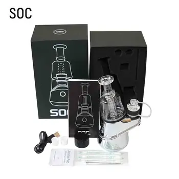 

Soc Peak Starter Kit Wax Vaporizer Concentrate Shatter Rig Vape Pen 2800Mah Fully Charged Glass Cartridge Ceramic SOC Enail Kit