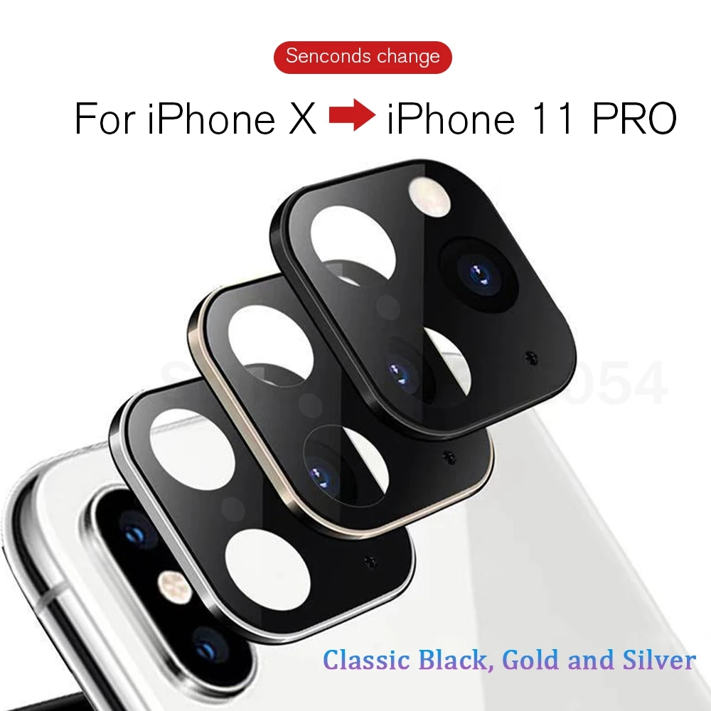 Металлический алюминиевый Объектив камеры секундная Замена для iPhone 11 Защитная