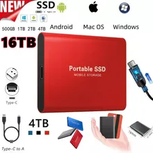 

500GB/16TB SSD Mobile Solid State Drive High-speed Hard Drive Computer Portable USB 3.1 Storage Tool Fast Delivery In Stocks