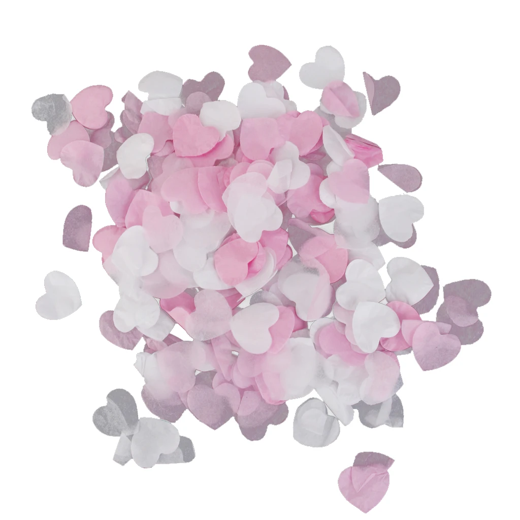Mini Paper Love Heart Paper Confetti Circles Tissue Party Table Confetti for Wedding, Holiday, Anniversary, Birthday