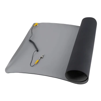 

Durable Desktop Anti Static Mat Silicone ESD Grounding Mats 700x500Mm + Cord for PC Laptop Repair Tools