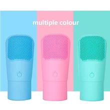 Battery Silicone Facial Cleansing Brush Waterproof Durable Cleaning Skin Face Washing Brush