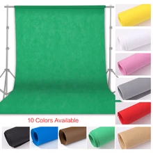 Photographie 1.6x4/3/2M Photo fond toile de fond écran vert Chroma clé pour Photo Studio fond Stand Non tissé 10 couleurs(China)