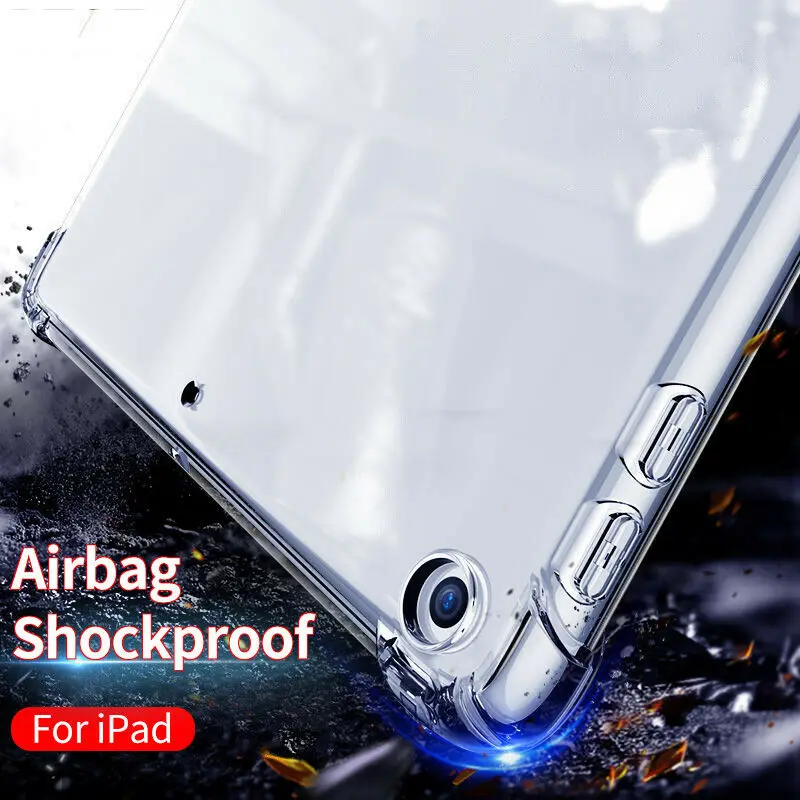 Для Apple iPad 10 2 7th 2019 тонкий прозрачный мягкий силиконовый ударопрочный ТПУ задний
