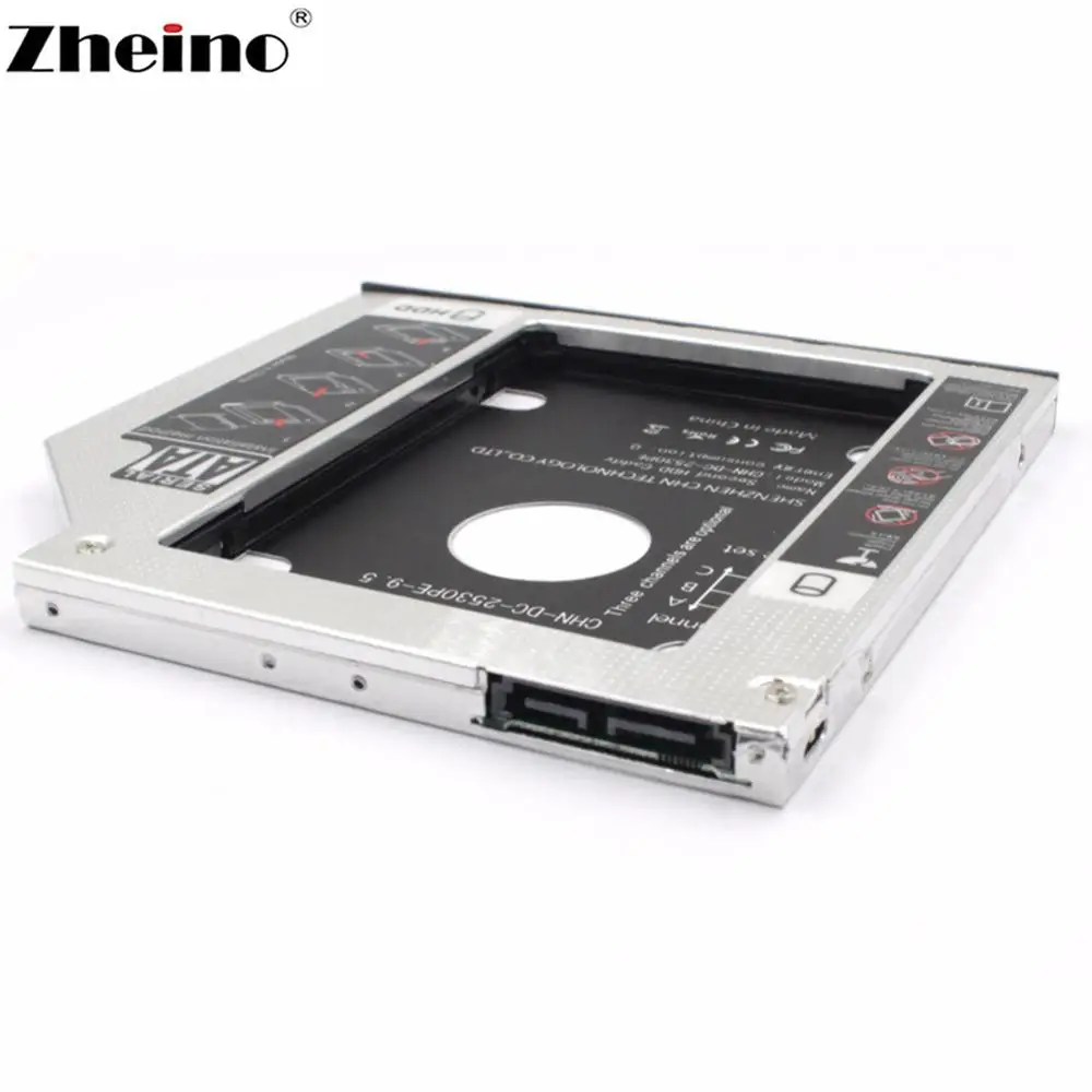 Zheino 2 5 SATA3 12 7 мм й алюминиевый сплав HDD Caddy адаптер чехол для CD/DVD ROM Оптический