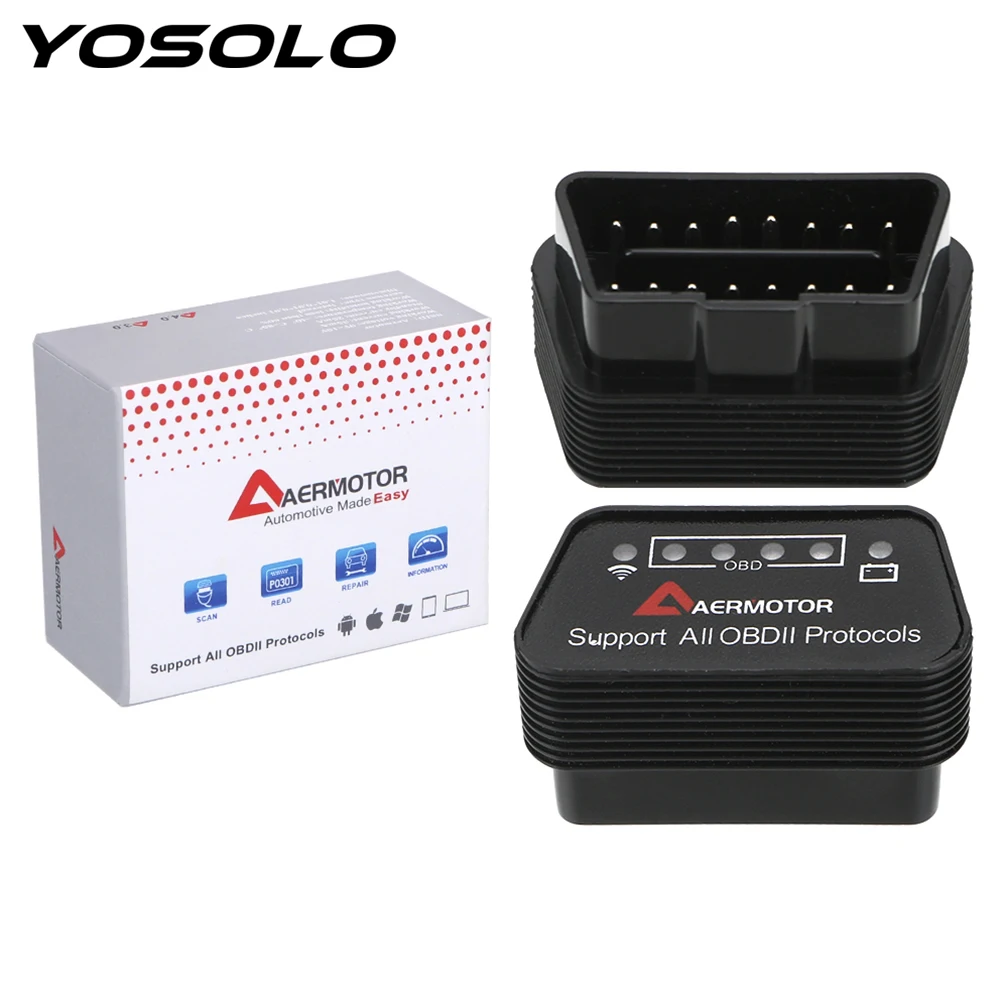 Автомобильный диагностический сканер V1.5 OBD2 для Android PC IOS для ухода за автомобилем ELM 327 Wifi Инструменты для ремонта автомобиля поддержка почти OBD-II протоколов