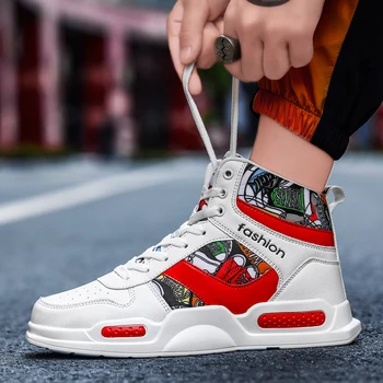 

Winter shoes men High-top canvas shoes High-quality leather Couple shoes Women's shoes Comfort shoes Men's casual shoes