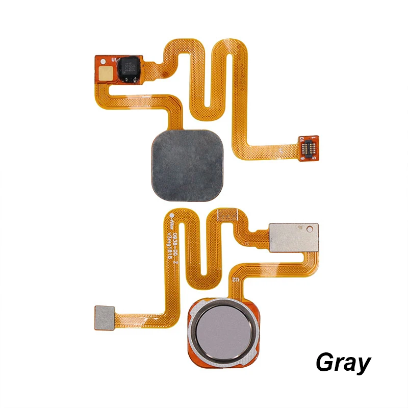 Gray Новинка для Xiaomi redmi S2 сканер отпечатков пальцев Сенсорный ID сенсор гибкий кабель Кнопка Главная ключ для Xiaomi redmi S2 мобильный телефон - Цвет: Gray