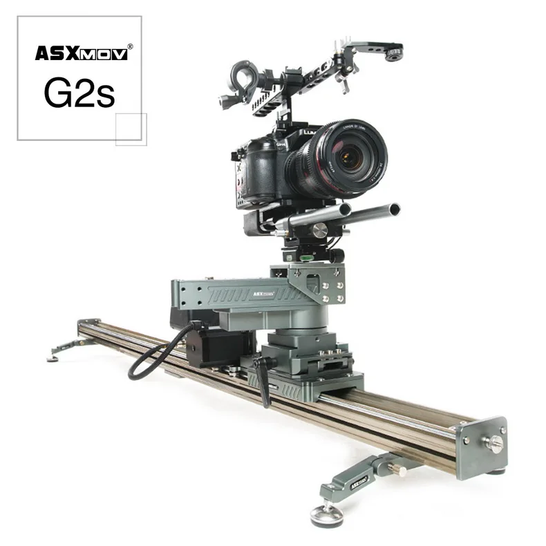 ASXMOV G2S, беспроводной стабилизатор видео, рельсовая система, моторизированная видеокамера, слайдер для dslr камеры видеокамеры - Цвет: 130cm Fixed Slider