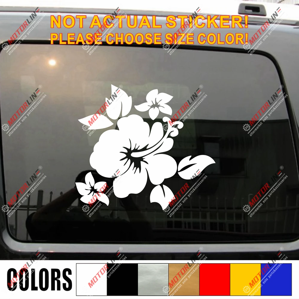 Car & Truck Decals, Emblems & License Frames Hawaii Hibiscus Flower