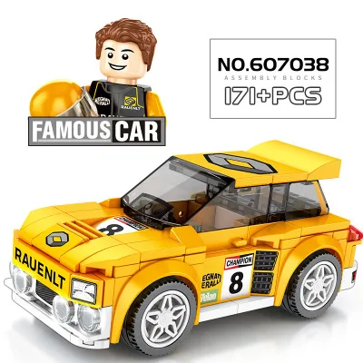 10 шт SD607017 Racing Veyron SF16-H AMG-GT3 M-7205 конструкторных блоков, Детские кубики Детский подарок развивающие детские игрушки - Цвет: SD607038