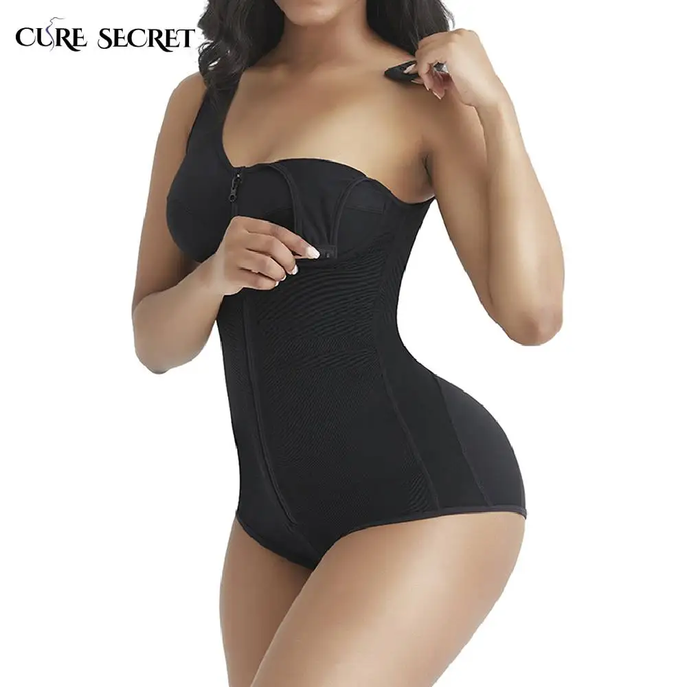 CURE SECRET Waist Trainer Body Shaper Butt Lifter Shapewear Sleeveless Full Coverage Bra Panty Bodysuit Seamless Underbust | Женская
