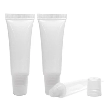

20pcs/lot 10ml Empty Lipstick Tube Lip Balm Soft Tube Makeup Squeeze Clear Lip Gloss Container for Women Cosmetics DIY