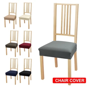 

7 Solid Colors With Buckle Chair Cover Big Elastic Chair Covers Seat Slipcovers Stretch Removable Washable Dining Hotel