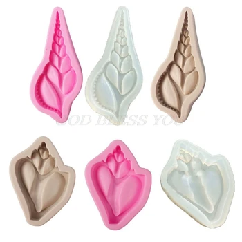 

Conch Shell Chocolate Candy Resin Pendant Silicone Molds Seashell Fondant Mini Soap Crayon Resin Mould Art Craft Tools