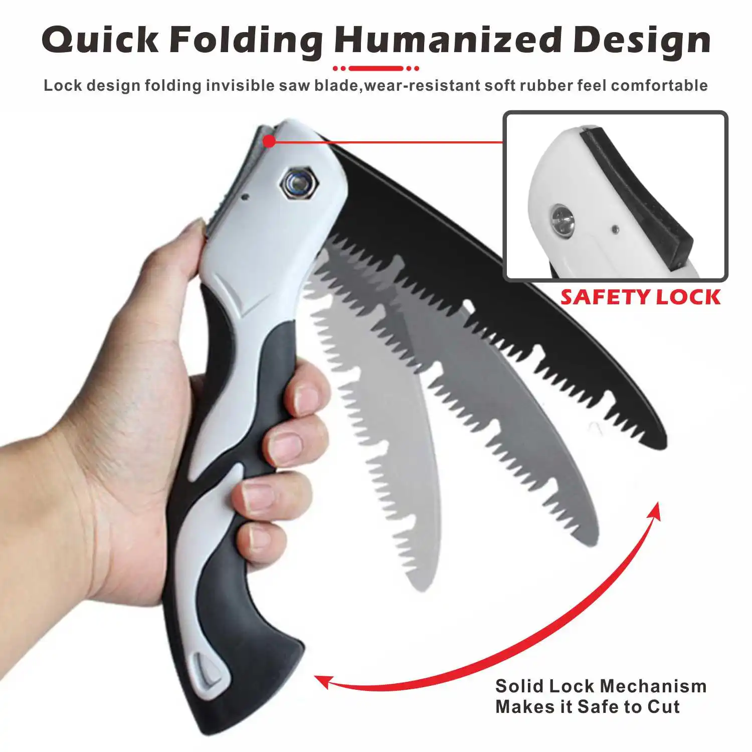 Wood Folding Saw Outdoor For Camping SK5 Trees Chopper Garden Tools Knife Hand U-Shaped Turbine Professional Hand Saw 5