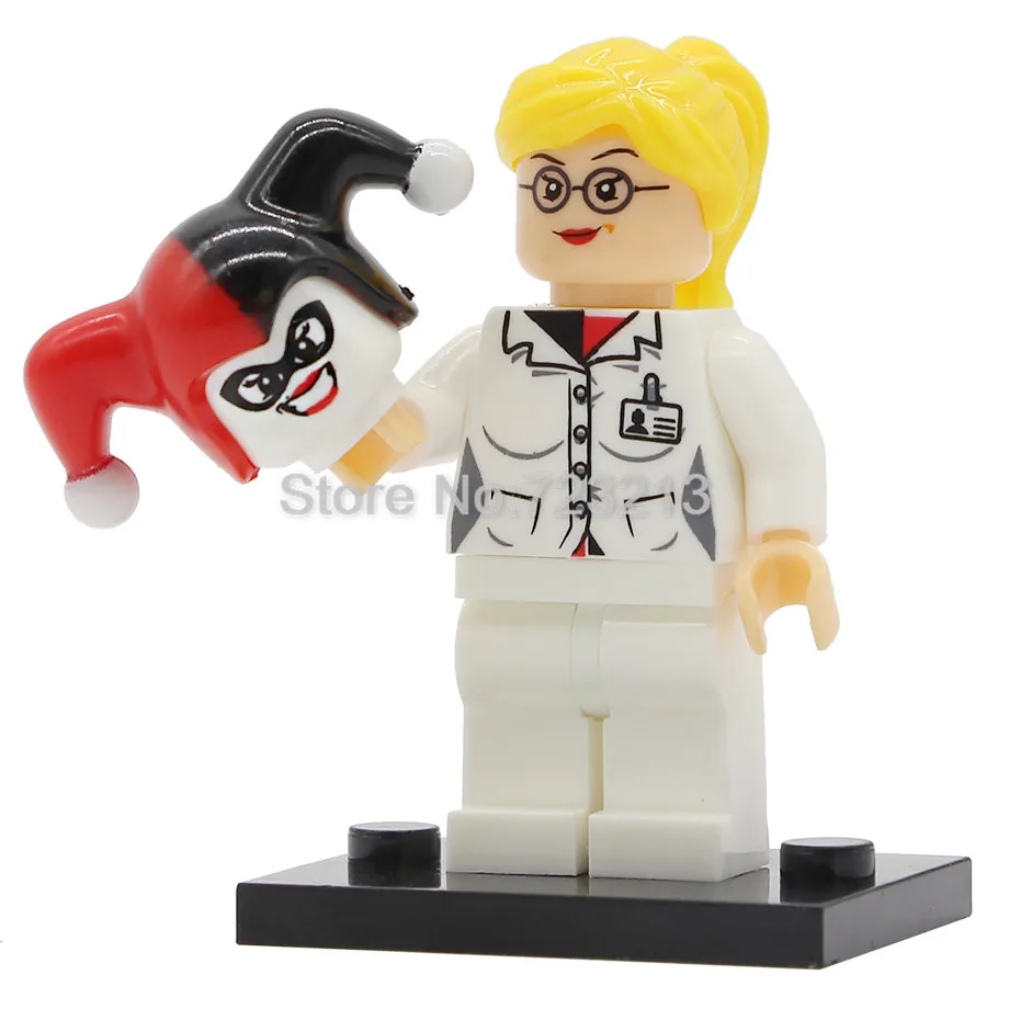 Harley Quinn 20 шт. DC фигурка супергероя над девочкой Лютер Супермен Волшебная собака Vibe Mera Aquaman Killer Frost строительные блоки игрушки - Цвет: Harley Quinn