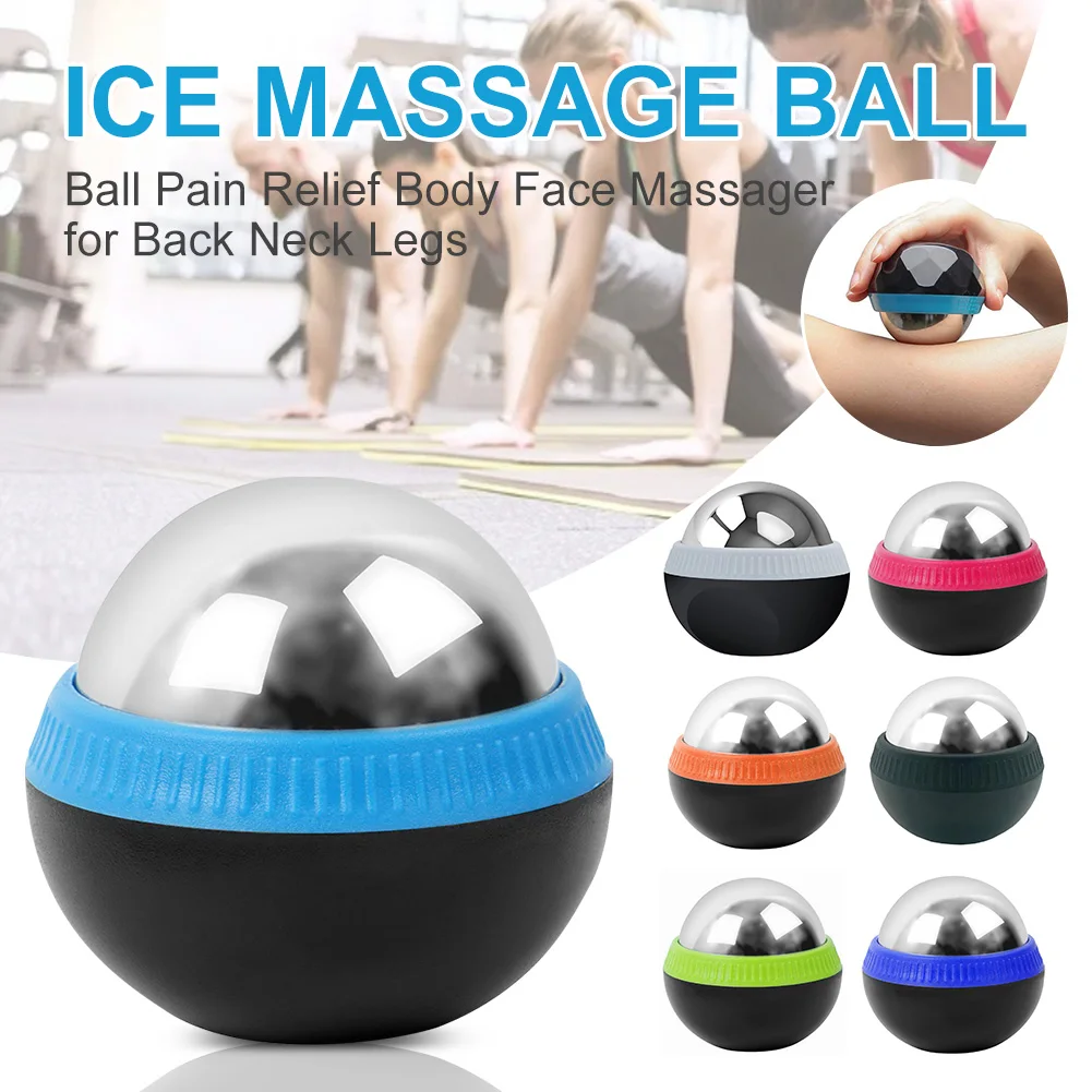 Ice Cold Massage Roller Balls Stainless Steel Hot Cold Massage Therapy