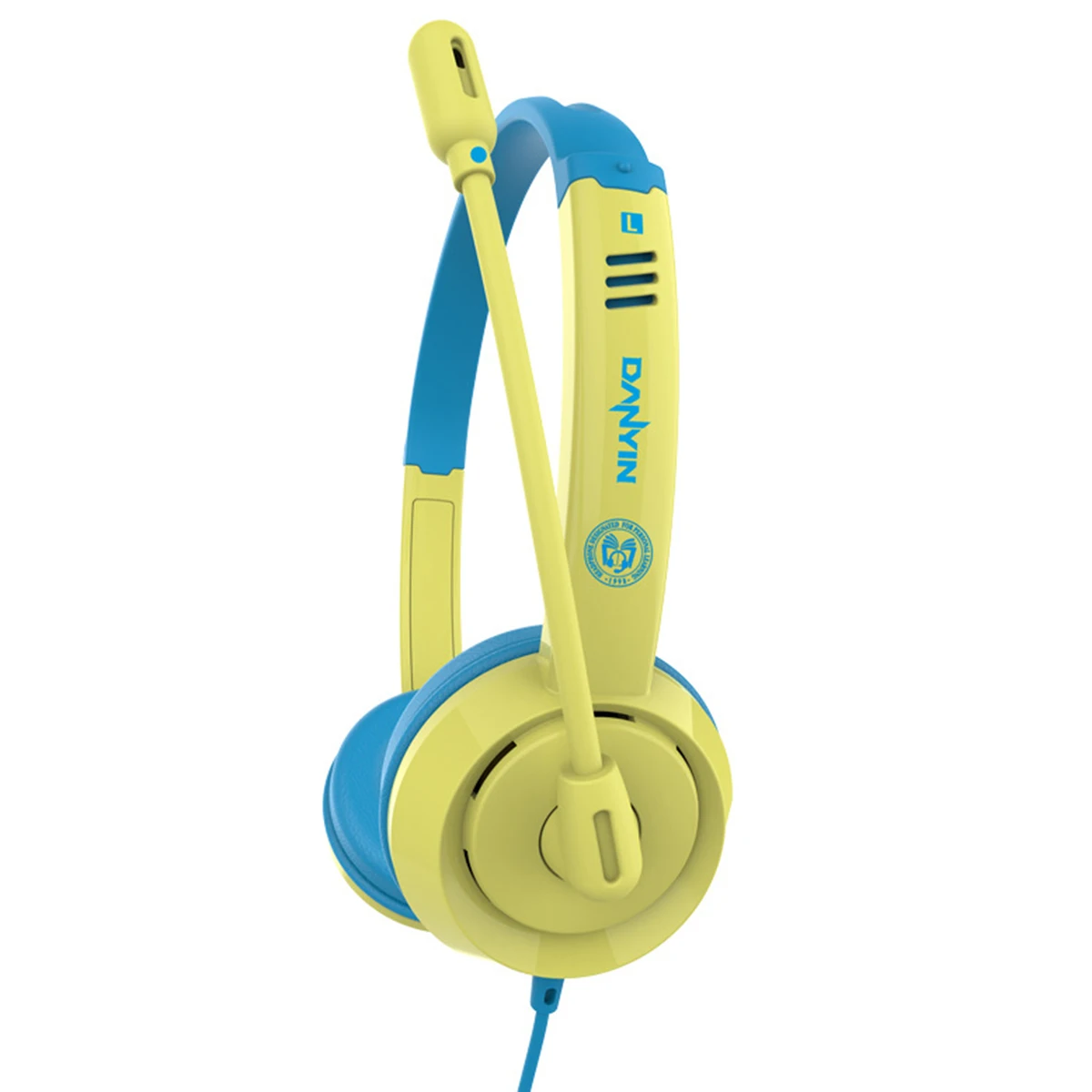 Kids Wired Headphone Over Ear Headset 3 5mm Plug Computer Cellphone Earphone with Mic for Online Course