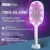 610 LED 2 in 1 Handheld Electric Killing Fly Bug Trap LED Lamp UV Light USB Перезаряжаемая Антимоскитная ракетка Swatter Zapper