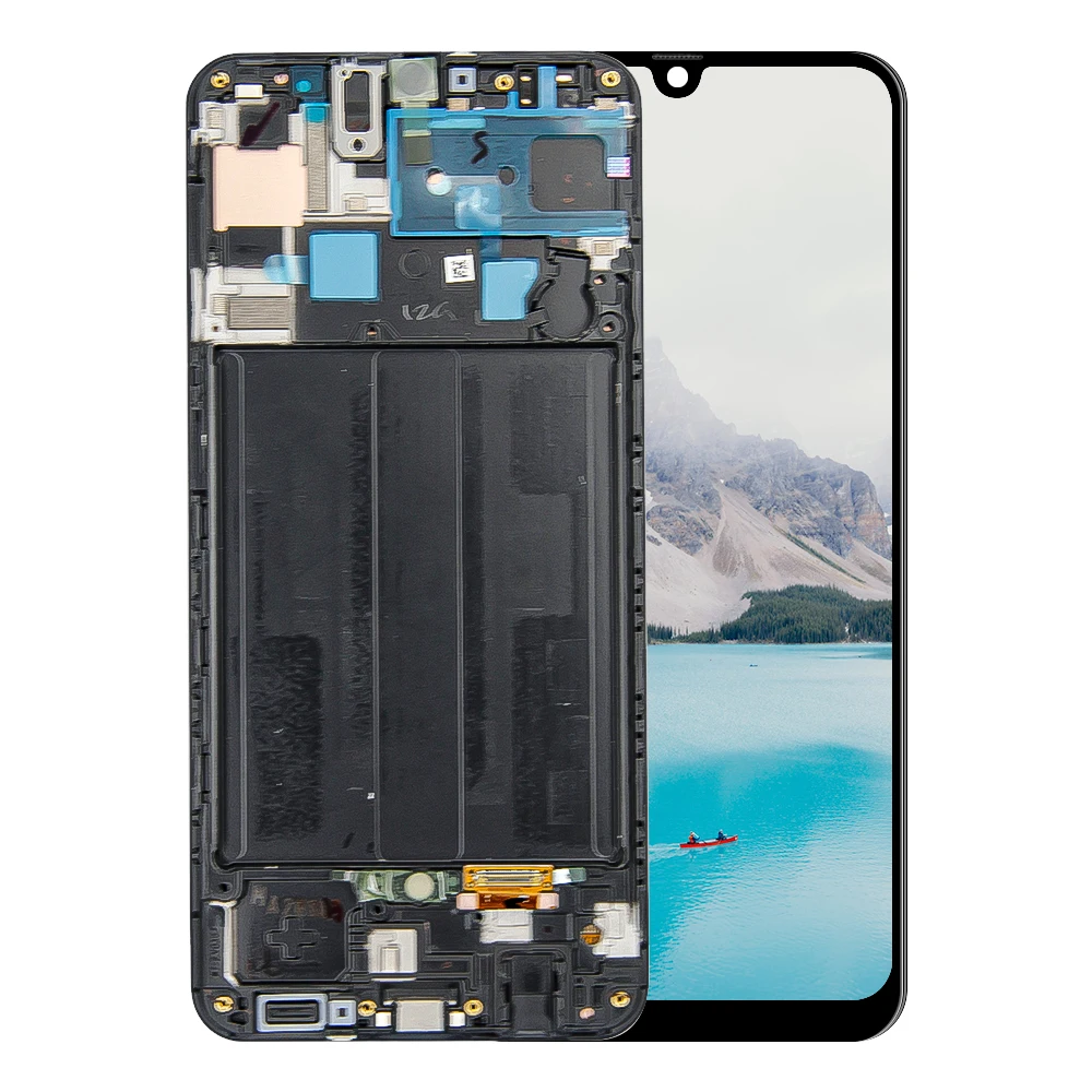 

6.4" LCD For Samsung Galaxy A50S A507F/DS A507FN/DS A507W A507F A507 LCD Display Touch Screen Digitizer Glass Assembly + Frame