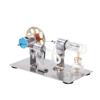 

A48 Physics Steam Power Hot Air Stirling Engine Model Kit Generator Motor