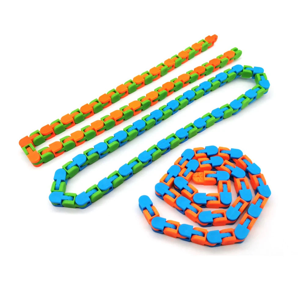 Random Color Funny Fidget Chain Anti Stress Toy For Kids Adult 