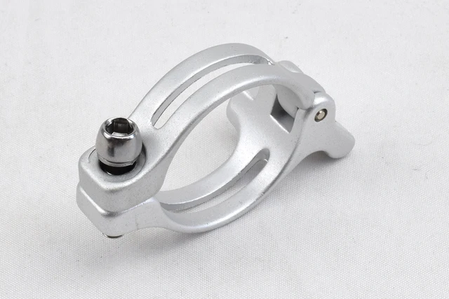 Morsetto Deragliatore Per Bici Pieghevole - Lega Alluminio, Regolabile, Compatto E Leggero (nero)