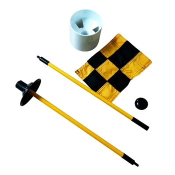 

Golf Flag Nylon Practice Hole Cup Training Aids Backyard Easy Install Gift Home Garden Stick Outdoor Sports Putting Green