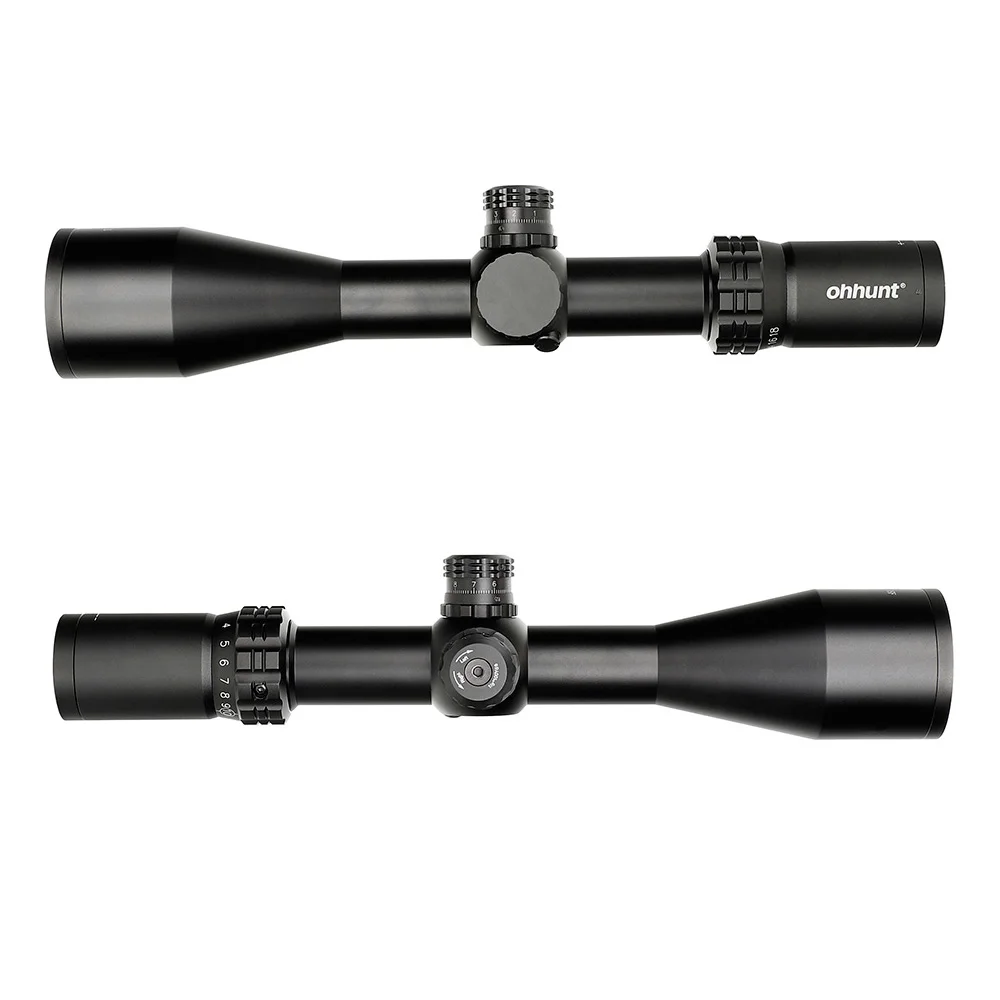 Ohhunt тонкий край 3-18X50 SF охотничьи оптические прицелы боковая Параллакс Mil точечное стекло гравированная сетка башенки Блокировка сброса съемки область