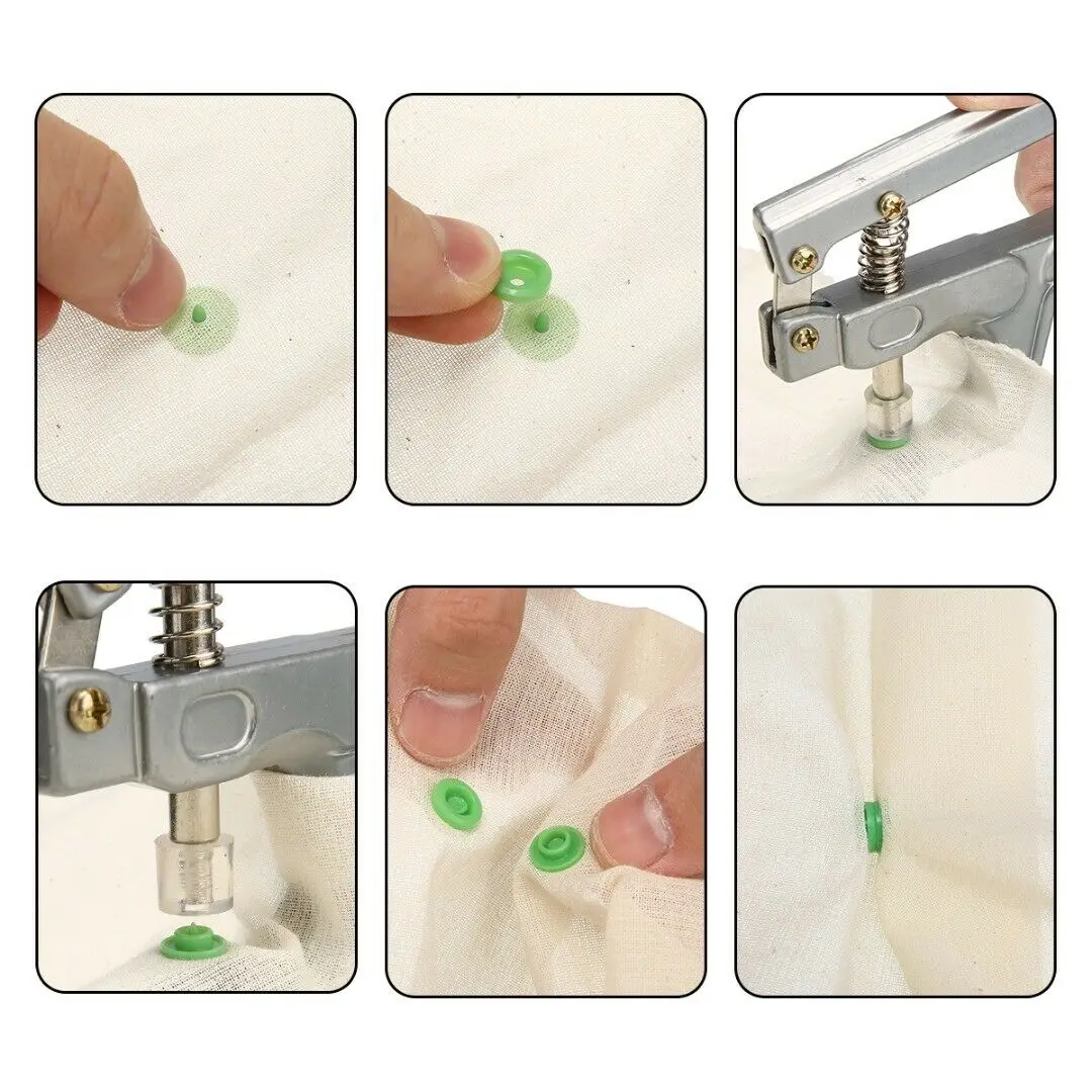 24Colors 1600Pcs Round Plastic Snaps Button Fasteners T5 12mm Garment Accessories For Baby Clothes Clip Quilt Cover Sheet Button