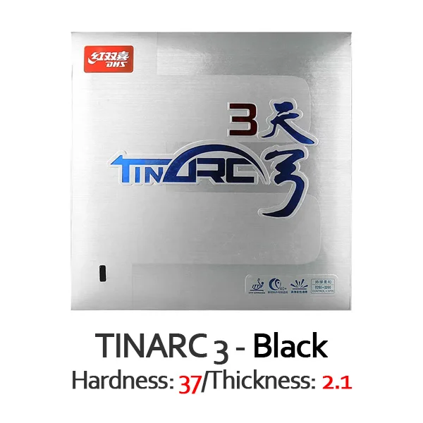 Black H37 T2.1 DHS TINARC 3/TINARC-3/TA3/Оловянная дуга 3 настольный теннис резиновая оригинальная DHS пинг понг губка - Цвет: Black H37 T2.1