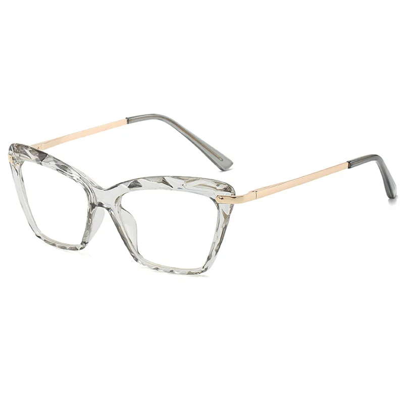RBENN солнцезащитные очки "кошачий глаз", очки для чтения, Для женщин Роскошная обувь с украшением в виде кристаллов рамки пресбиопии очки женские очки для чтения 0,75 1,25 1,75 2,75 5,0 - Цвет оправы: Grey