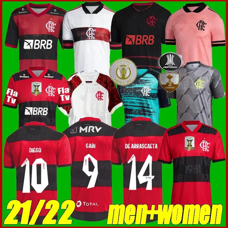 DE ARRASCAETA camisa nueva 2021/ 2022 E RIBEIRO-taladro GERSON GABI, accesorio para ordenador Camisa con flamencos DE la más alta calidad, camisa DE San Valentín