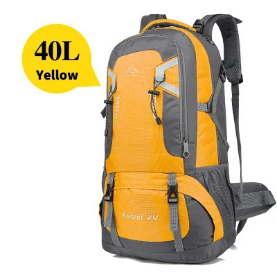 40L Yellow Большой походный рюкзак KUBUG 60L 40L для мужчин и женщин, водонепроницаемый спортивный рюкзак, Студенческая сумка, походная сумка для верховой езды - Цвет: 40L Yellow
