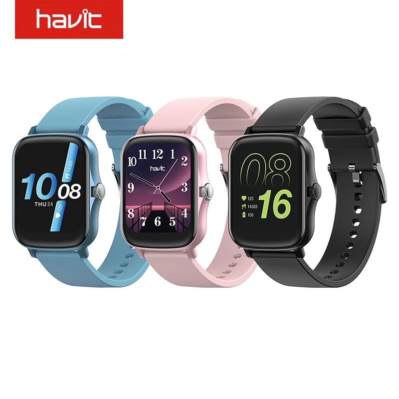 Havit 1.69 Inch Hd Full Screen Smart Horloge Touch Fitness Tracker IP67  Waterdichte Knop Met Decoder Functie Smartwatch Vierkante|Smart Watches| -  AliExpress
