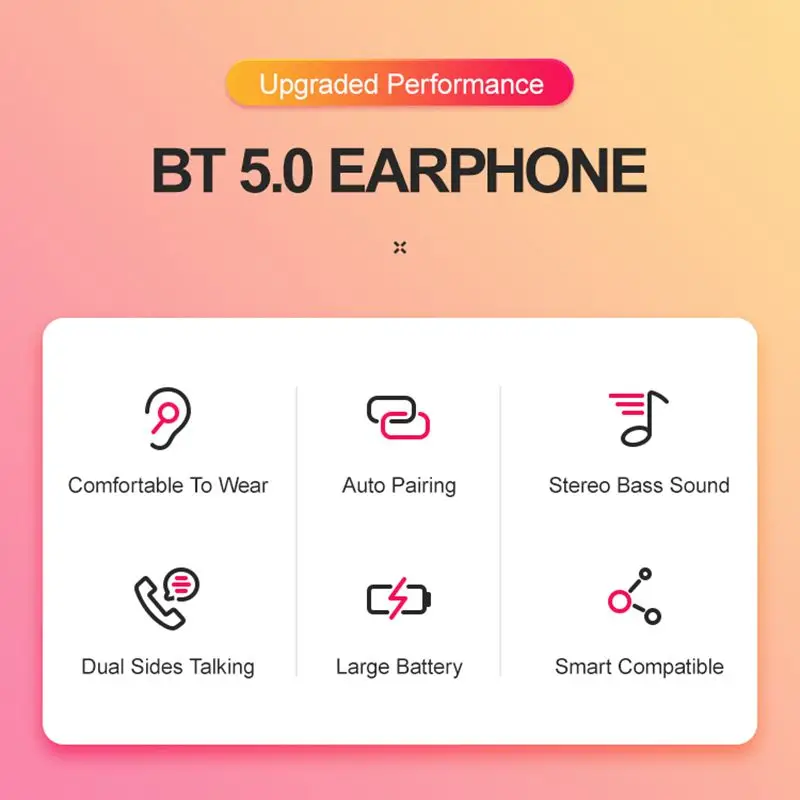 LEORY D018 TWS bluetooth 5,0 наушники 3D стерео бас Binaura вызов мощность дисплей Спорт Мини гарнитура с микрофоном для Xiaomi huawei