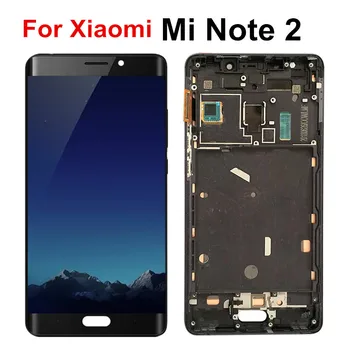 

5.7" Original AMOLED For Xiaomi Mi Note 2 mi note2 LCD display Touch Screen Digitizer Assembly with Frame For Mi Note 2 lcd